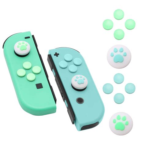 Buy Paw Print Thumb Grip Caps for Nintendo Switch, Button Cap Set for ...