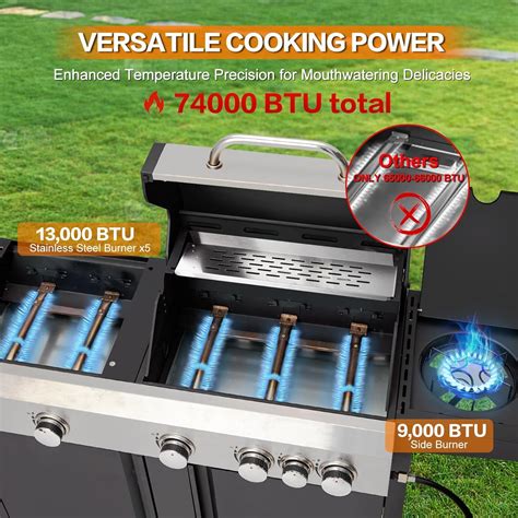 UPHYB 3 IN 1 Pizza Griddle Grill Combo, 74,000 BTU India | Ubuy