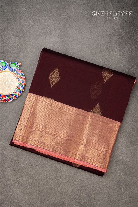Mulberry Purple Silk Cotton Saree – Snehalayaa Silks