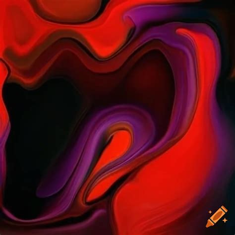 Abstract artwork of swirling red and white smoke on Craiyon
