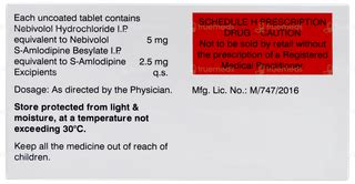 Nebistar Sa 5/2.5 MG | Order Nebistar Sa 5/2.5 MG Tablet Online at Truemeds