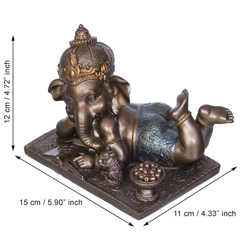 Webelkart Polyresin Book Reading Ganesha murti for Home,Ganesha Idol ...