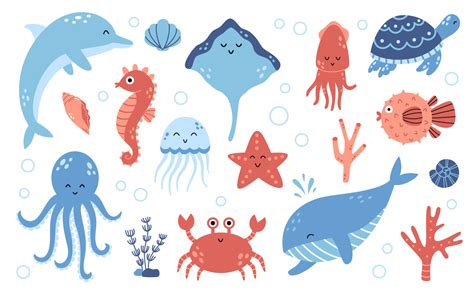 Clipart Ocean Animals