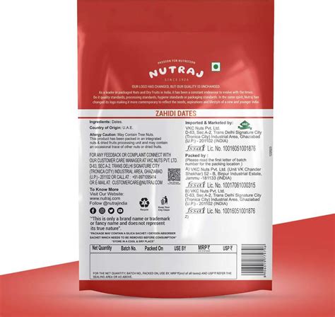 Nutraj Dates 1 Kg (500g X 2), Khajoor 1 Kg, Wet Dates Price in India ...