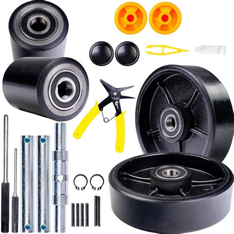 CRWON PTH50 Pallet Jack Wheel Replacement Kit Set Complete : Amazon.in ...
