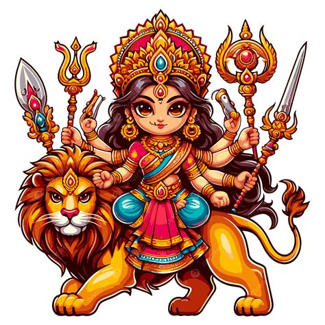 Maa Durga Navratri Puja Celebration, Maa Durga, Puja Celebration PNG ...