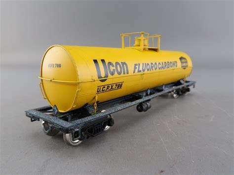 HO Brass Model - PSC 15652-5 UCPX Ucon Fluorocarbons Union Carbide 12000 Gallon Tank Car Yellow ...