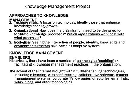 Knowledge Management Project Plan 的图像结果