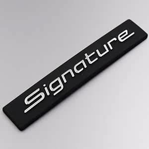 Asraw Chrome Finish Signature CAR Badge Emblem Monogram Logo Decals ...