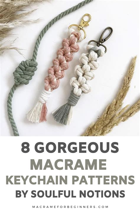 Rezultat imagine pentru DIY Macrame Keychain Free Pattern