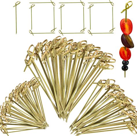 Amazon.com | Potchen 1000 Pcs Bamboo Cocktail Picks 4 Inch 4.7 Inch 6 ...