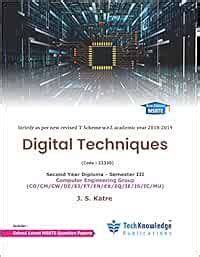 Digital Technique For MSBTE Diploma Computer Engineering Sem 3 : Amazon ...