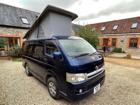TOYOTA HIACE JAPANESE IMPORT POP TOP CAMPER 4 BERTHS AND 7 BELTED SEATS BESPOKE AND UNIQUE ...