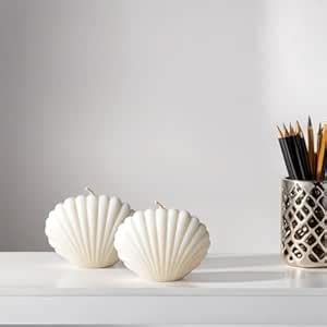 atorakushon Sea Shell Design Scented Soy Wax Candles Aesthetic Trendy ...