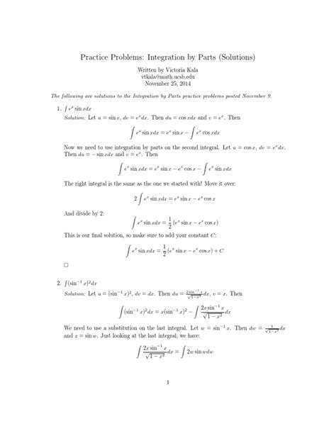 Integration Physics Problems 的图像结果