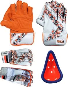 IBEX Arrow Wicket Keeping Gloves & College Batting Gloves With ...