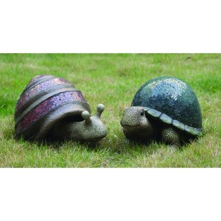 Apex Le Power Snail or Turtle Resin 5-1/2 in. H Outdoor Statue DE3218 ...