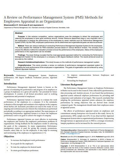Performance Management Review Object Example 的图像结果