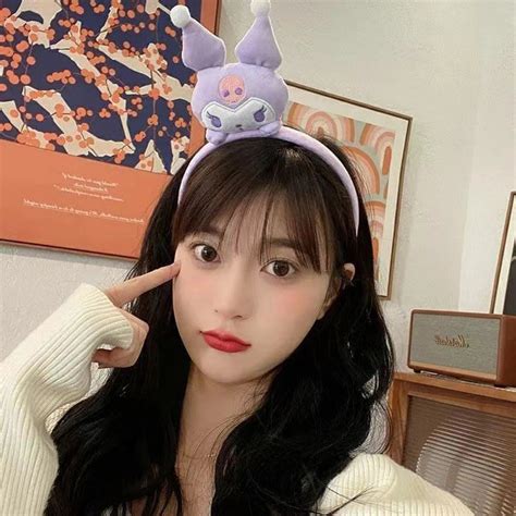 Lay Down on Head My Melody Kuromi Cinnamoroll Pompompurin Headband and ...