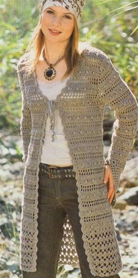 Ladies Gray Cardigans Summer Cardigans cardigans Crochet / - Etsy