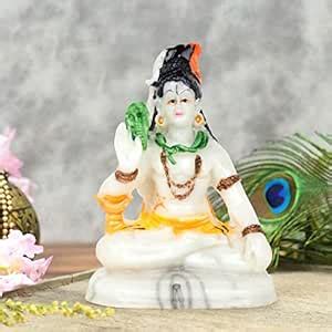 Buy Awesome Craft Lord Shiv Ji Marble Murti Idol for Puja Mandir ...