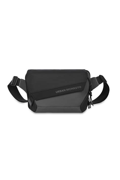 Travel Sling Bag – 3L Water-Resistant Black Crossbody | Urban Monkey ...
