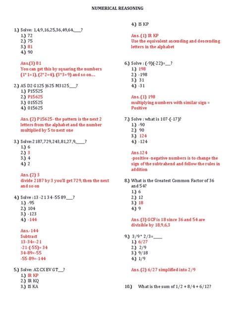 Image result for Numerical Reasoning Examples