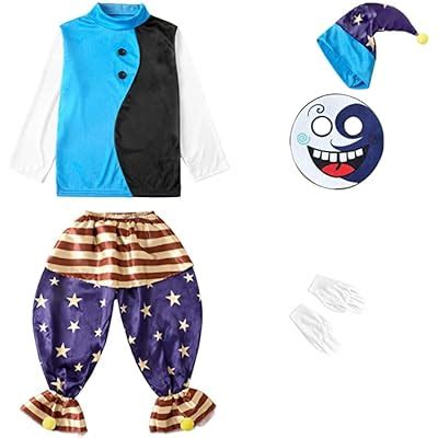 Buy Sundrop Moondrop FNAF Cosplay Costume Kids, Sun Moon Clown Puppets ...