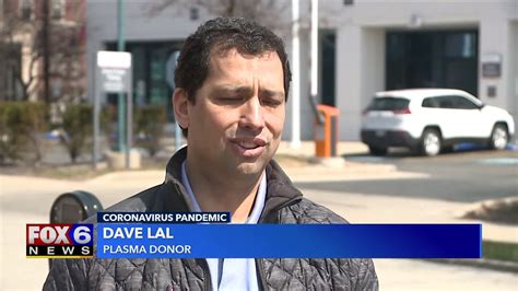 Dave Lal first to donate plasma after recovering from COVID-19 | FOX6 ...