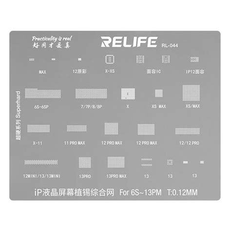 RELIFE RL-044 LCD Screen/Original Color/Face IC Planting Tin Network ...