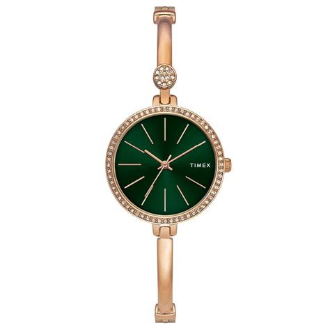 Timex Fria Women Green Round Dial Analog Watch - TWEL18406 – KRISHNA ...