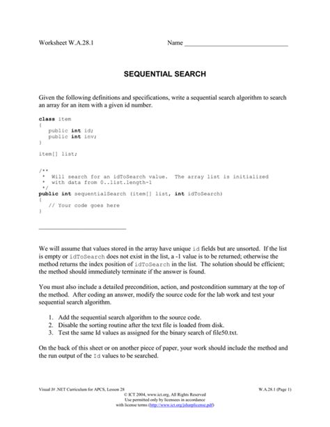Image result for Sequential Search for Loop Algorithm