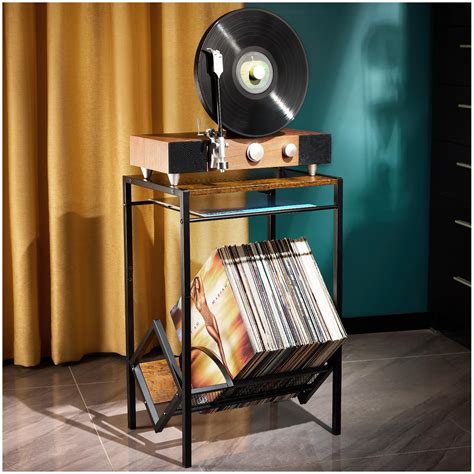 Record Player Stand Turntable Stand Record Player Table Wood Record ...