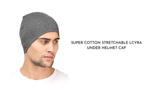 Buy ATABZ Grey Cotton Skull caps Under Helmet Head wear at Amazon.in