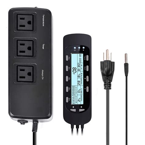 Repti Zooreptile Thermostat Digital Outlet Temperature Timer Troptical ...