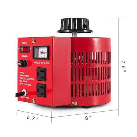 2KVA Transformer Max 20 Amp Variable Transformer | Ubuy India