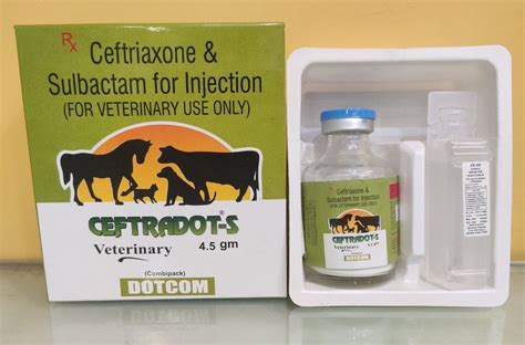VETERINARY DRY INJECTION WITH FREE STERILE WATER - Ceftriaxone 3 Gm ...