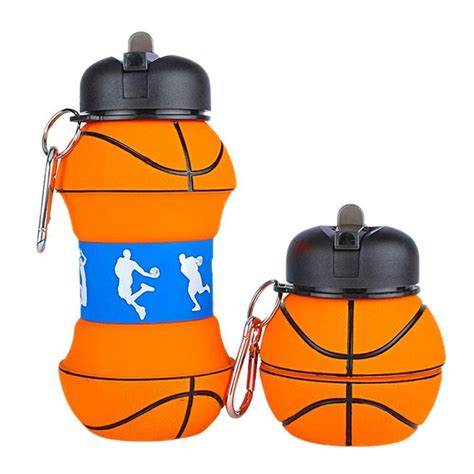 Football & Basketball Sports Expandable Collapsible Silicon Bottle ( 1 ...
