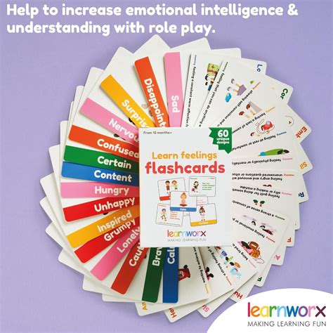 Buy Feeling Flash Cards - 60 Unique Feeling Cards For Kids - Learn ...