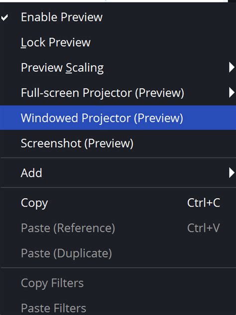 OBS Projector 的图像结果
