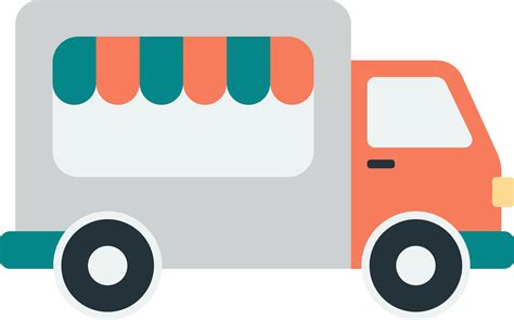Food Truck illustration in minimal style 16415364 PNG