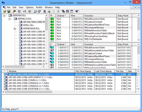 Dependency Walker Python 的图像结果