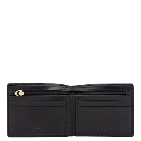 Black Bifold Leather Mens Wallet – Da Milano