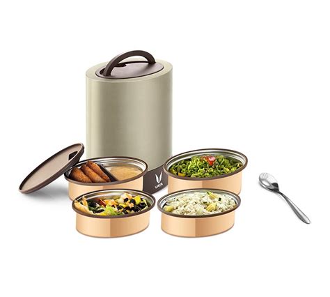 Vaya Tiffin Box - Buy Tyffyn 1300 ml Graphite Online - Vaya