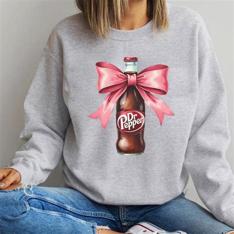 Dr Pepper Sweatshirt, Dr Pepper Hoodie, Pink Bow Coquette, Trendy Dr ...