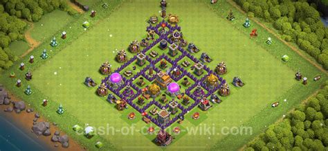 Best Anti 3 Stars Base TH7 with Link, Anti Air / Dragon 2023 - Town ...
