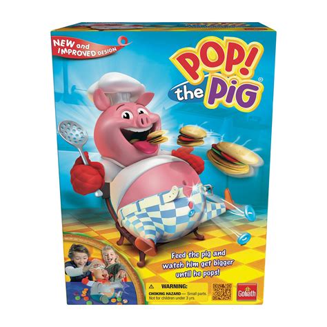 Goliath Games Pop the Pig Game — New and Improved — Belly-Busting Fun ...