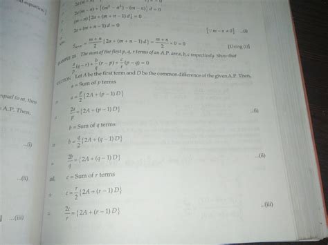 If a,b and c be the sums of the first p,q,r termz resp. of an AP show ...