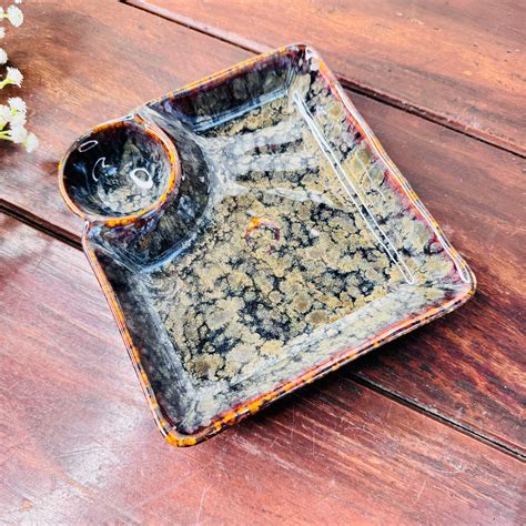 Studio Square Ceramic Platter with Dip Bowl – CERAMICS AND HOME
