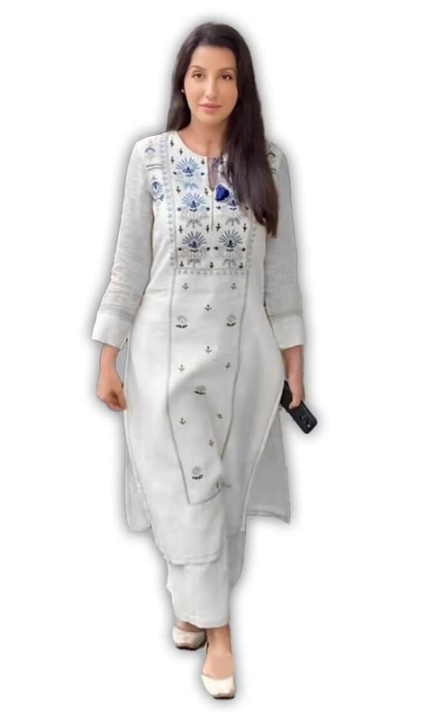 EVANTA Women's Cotton Blend Embroidery Kurta with Pent Set (Noora117 ...